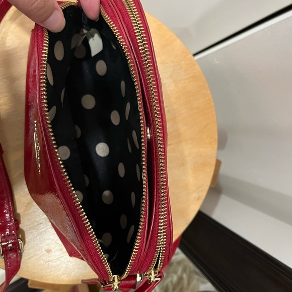 Kate Spade Red Patent Leather Cross Body Purse - Picture 3 of 8